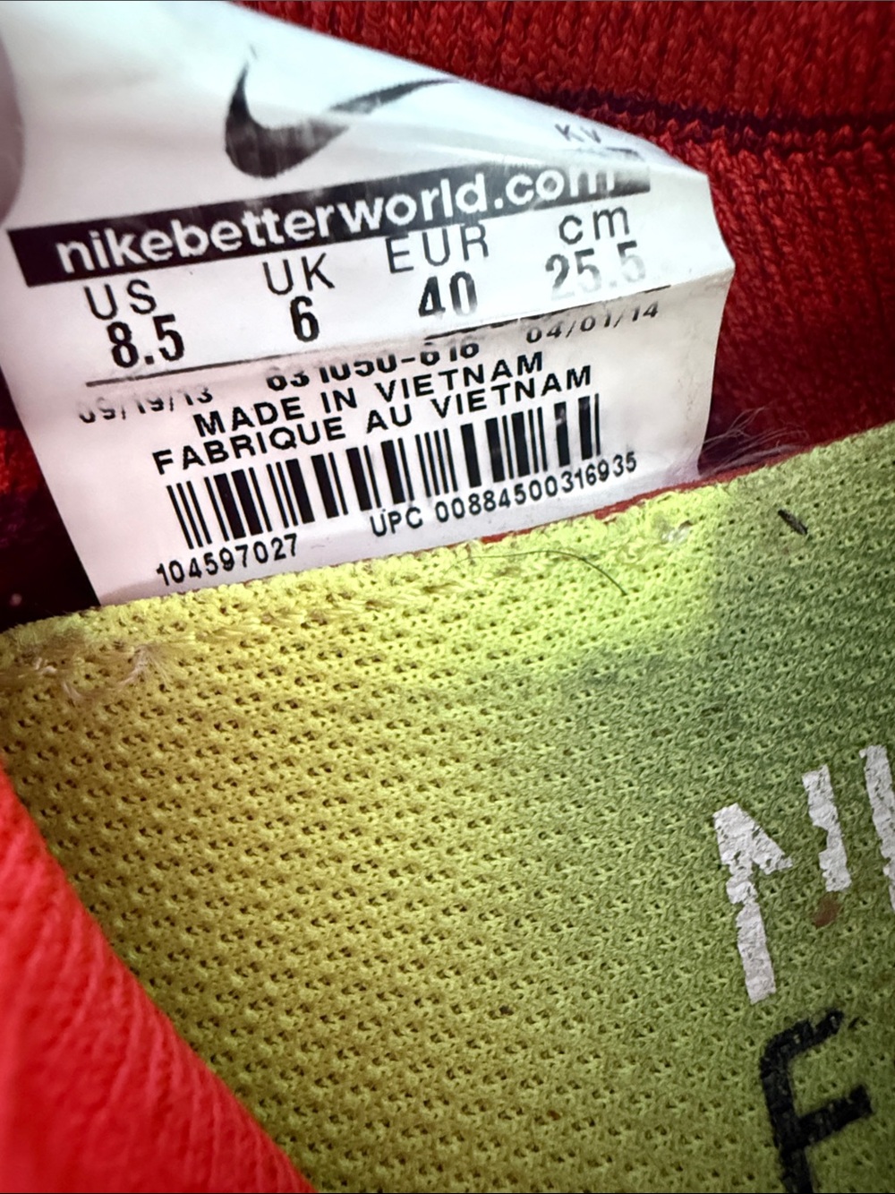 Nike Free 4.0 Flyknit Women's Running Sneakers - 8.5 - Picture 4 of 10